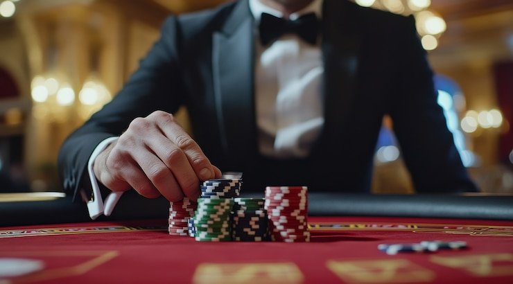 Roda European Roulette 37-slot dengan dealer profesional di studio tw88